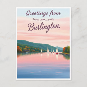 Burlington, Vermont – Lake Champlain Vykort