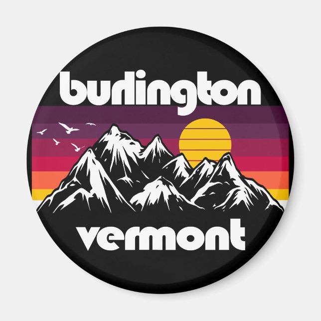 Burlington,Vermont Magnet (Framsidan)