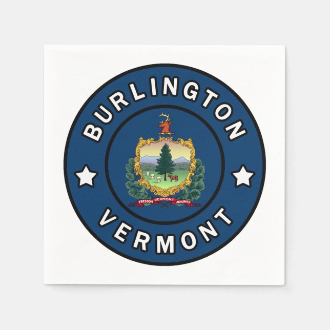 Burlington Vermont Pappersservett (Framsidan)