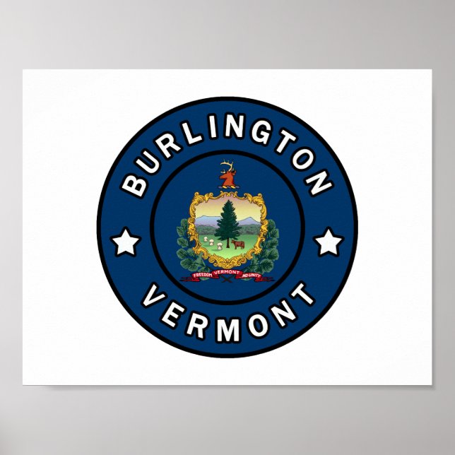 Burlington Vermont Poster (Framsidan)