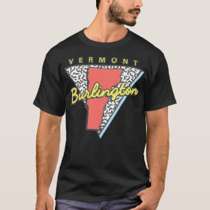 Burlington Vermont Retro Triangle VT City T Shirt