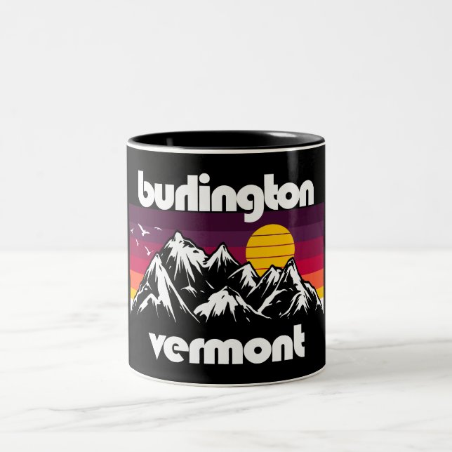 Burlington,Vermont Två-Tonad Mugg (Center)
