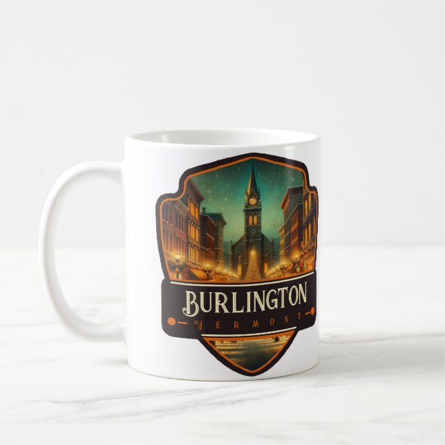 Burlington, Vermont | VINTAGE Kaffemugg (Vänster)