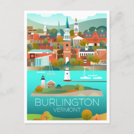 Burlington Vermont-vykort Vykort