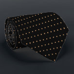 Burlywood Black Polka dots Mönster Slipsar<br><div class="desc">Mönster Tie,  Tie,  Polka dots,  marin och korall</div>