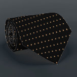 Burlywood Black Polka dots Mönster Slipsar<br><div class="desc">Mönster Tie,  Tie,  Polka dots,  marin och korall</div>
