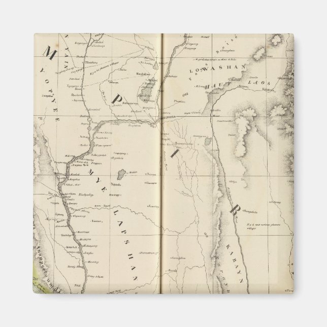 Burma, Asien 96 Magnet (Framsidan)