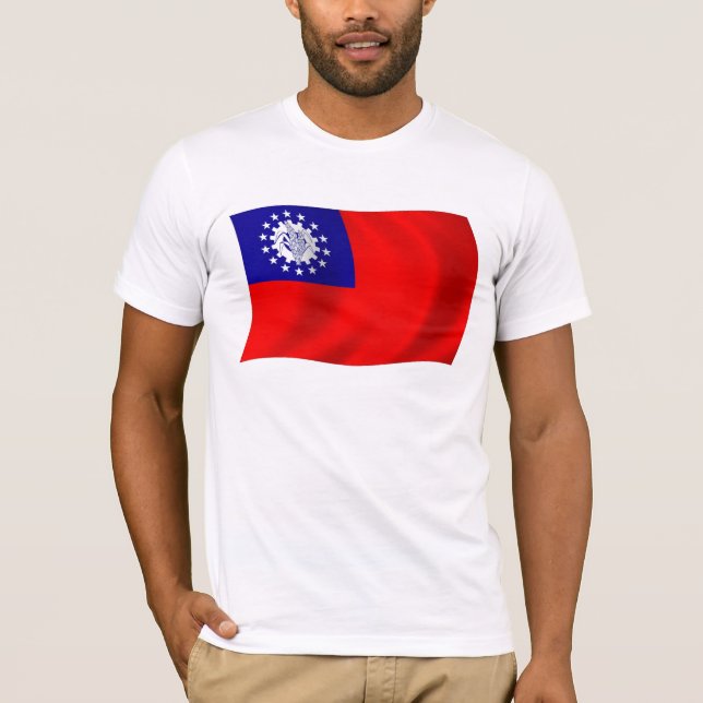 Burma Flagga Tröja (Framsida)
