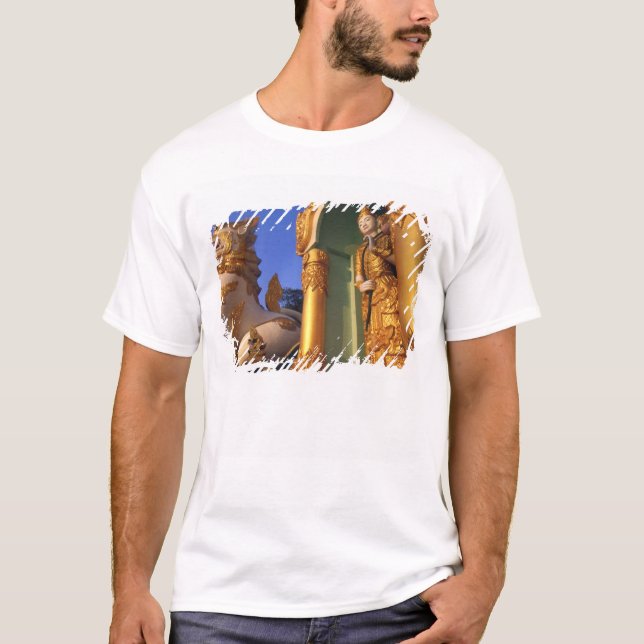 Burma (Myanmar), Rangoon (Yangon) tempel T Shirt (Framsida)