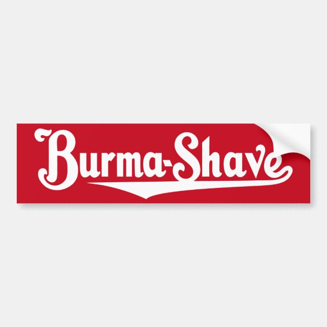 Burma-Rakning bildekal (Framsidan)