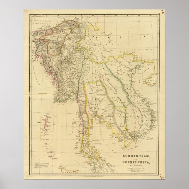 Burmah, Siam, Cochin China Poster (Framsidan)