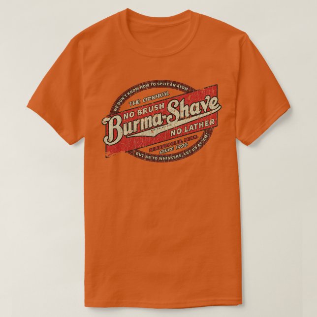 BurmaShave 1925 T Shirt (Design framsida)