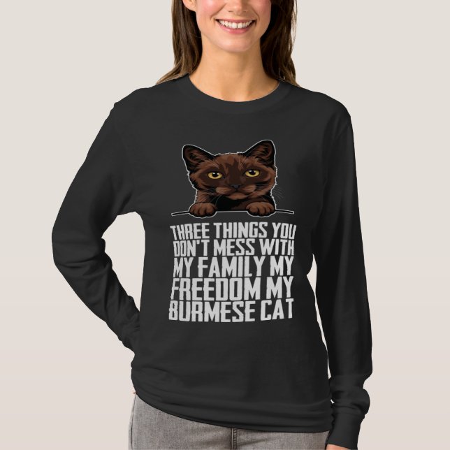 Burmese  Burmese cat  Burmese mother T Shirt (Framsida)