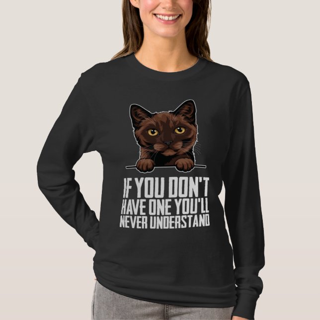 Burmese cat  Burmese  Burmese kitten  4 T Shirt (Framsida)