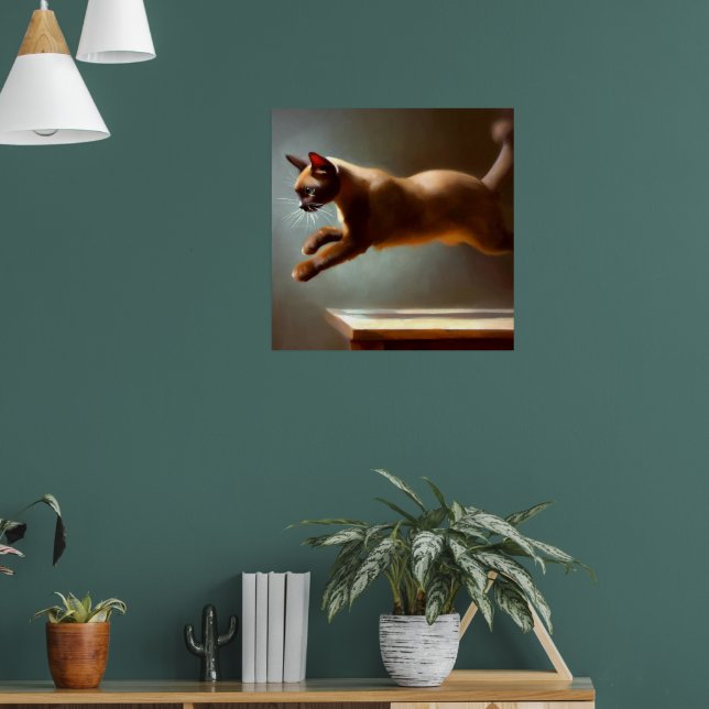 Burmese Cat Poster (Vardagsrum 1)