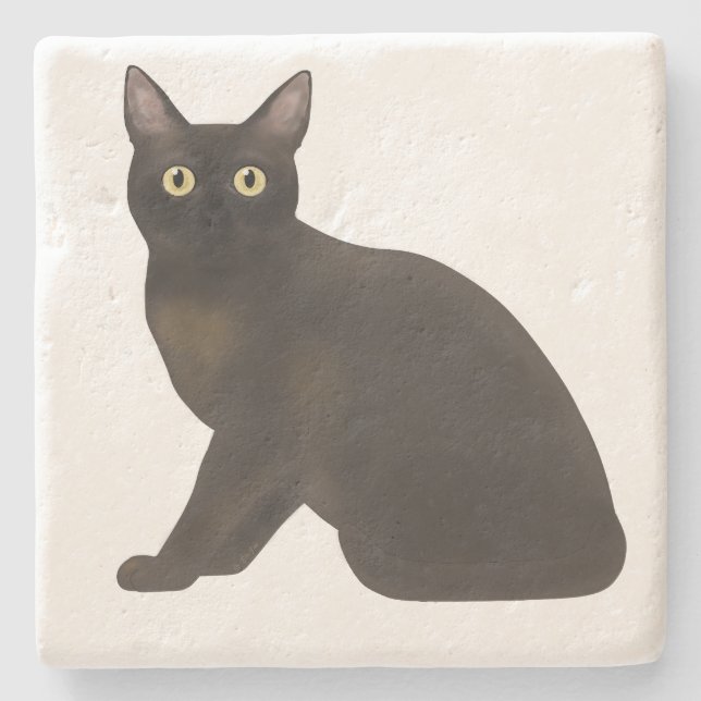 Burmese Sable Stone Underlägg (Framsidan)