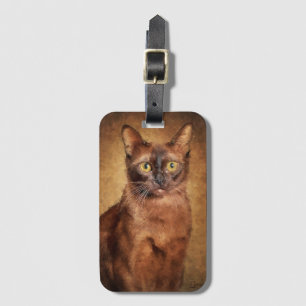 Burmesisk katt bagagebricka