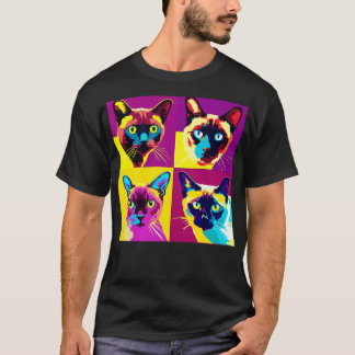 Burmesisk konst Cat Lover Gift T Shirt
