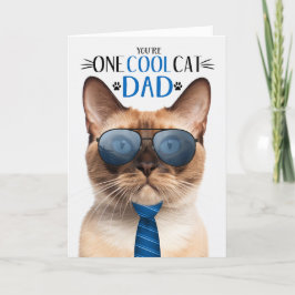 Burmesiska Kat Fars dag 1 Coola Katt Helgkort