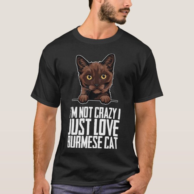 Burmesiska katt Burmesiska mor T Shirt (Framsida)