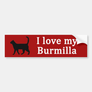 Burmilla Kärlek Bildekal