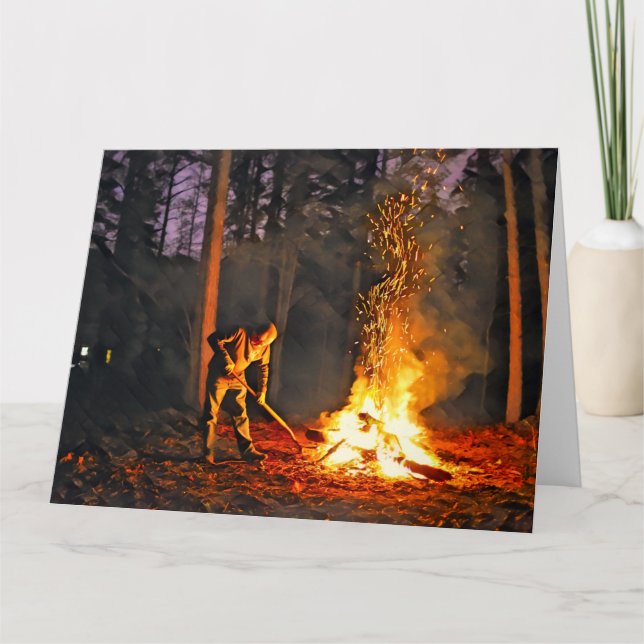 BURN-Jumbo-hälsningskort Kort (Framsida)