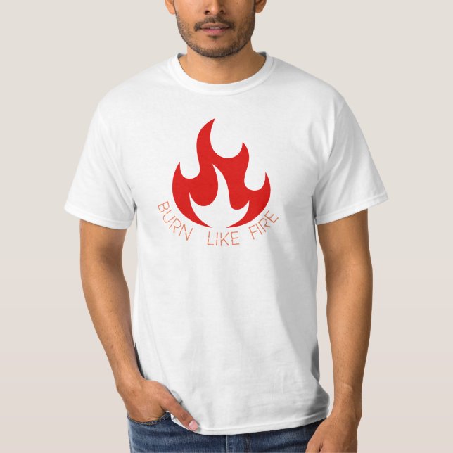 BURN LIKE BRRE-teckning T-Shirt (Framsida)