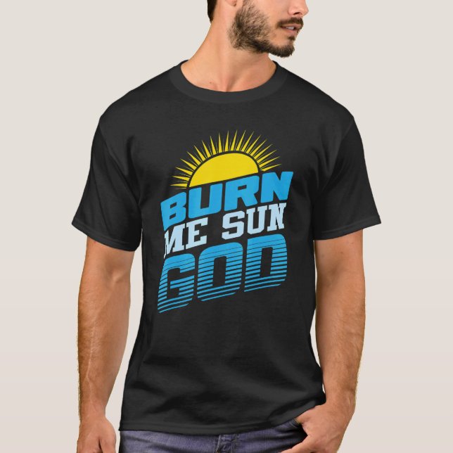 Burn Me Sol Gud Beach Summer Vacation Manar Women  T Shirt (Framsida)