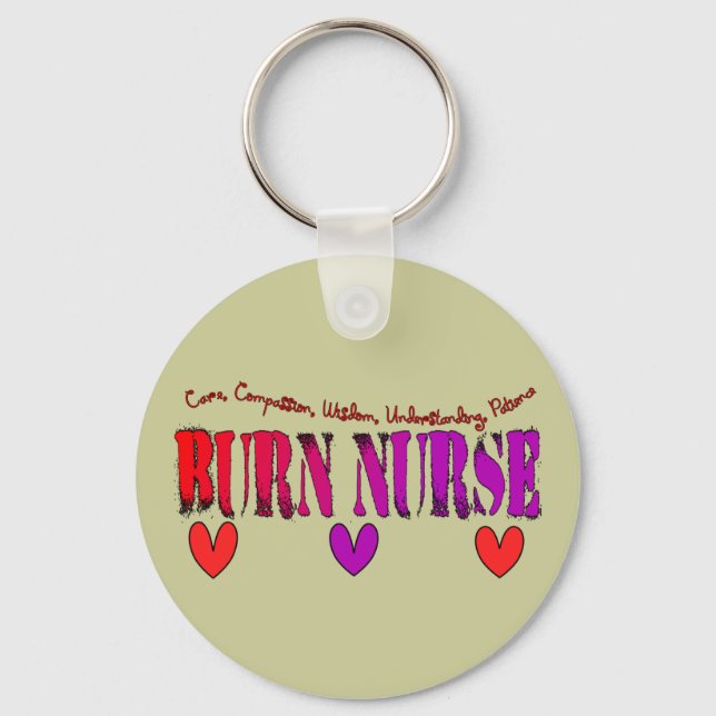 Burn Nurse Gifts Nyckelring (Framsida)
