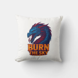 Burn the Sky – Epic Dragon Fire Fantasy Kudde