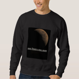 Burn Under a Real Moon Men’s Hoodie Lång Ärmad Tröja