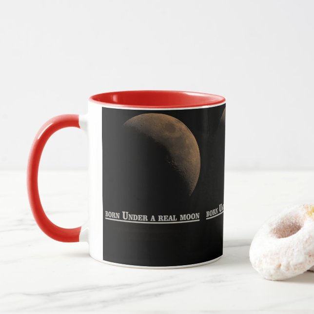 Burn Under a Real Moon Mug Mugg (Med munk)