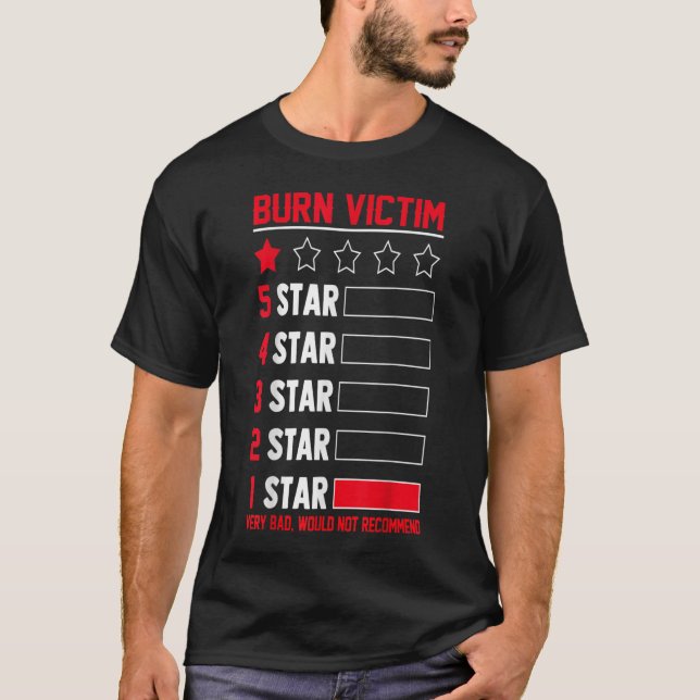 Burn Victim Awareness Burn Survor Related Red Ri T Shirt (Framsida)