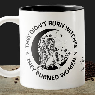 Burn Witches Burned Women Högers Pro Choice Två-Tonad Mugg