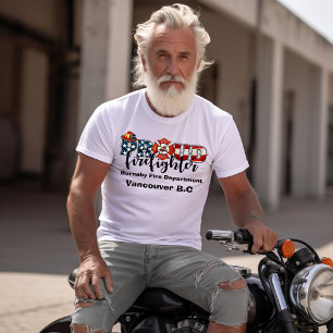 Burnaby-brandman i rörelse t shirt