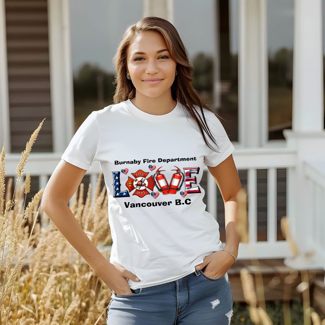 Burnabybrandmän kärlek och deras samfund t shirt (Skapare uppladdad)