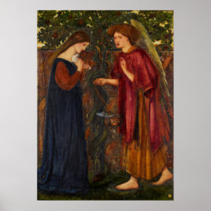 Burne-Jones - Annunciation Poster