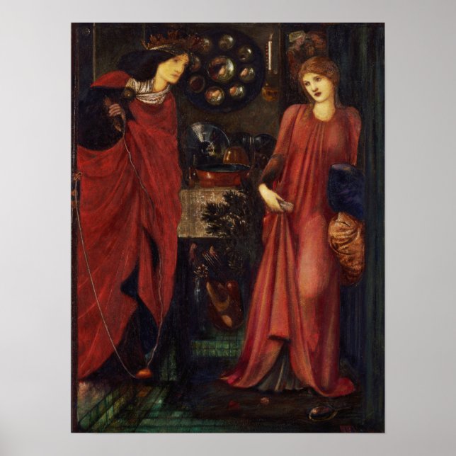 Burne-Jones - Fair Rosamund and Queen Eleanor Poster (Framsidan)