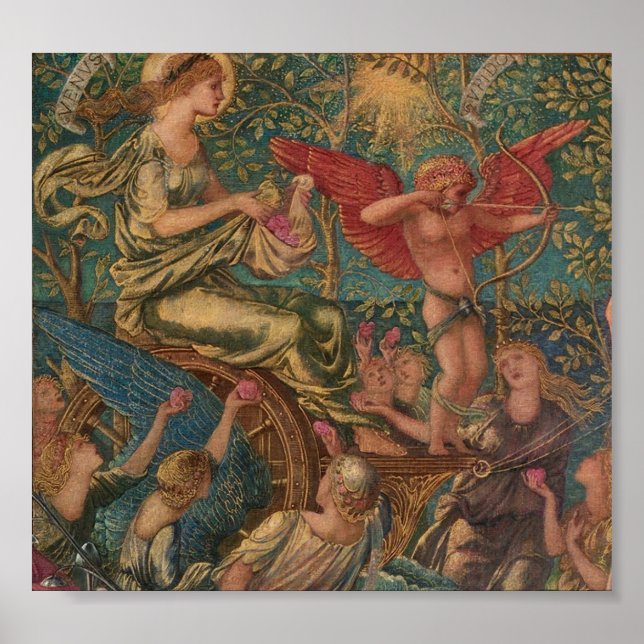 Burne-Jones, Kärlek Triumph Poster (Framsidan)