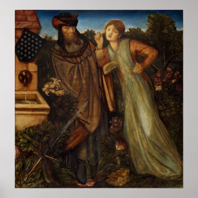 Burne-Jones - Kung mark och La Belle Iseult Poster (Framsidan)