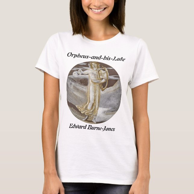 Burne-Jones Orpheus och hans Lute Personalizable T Shirt (Framsida)