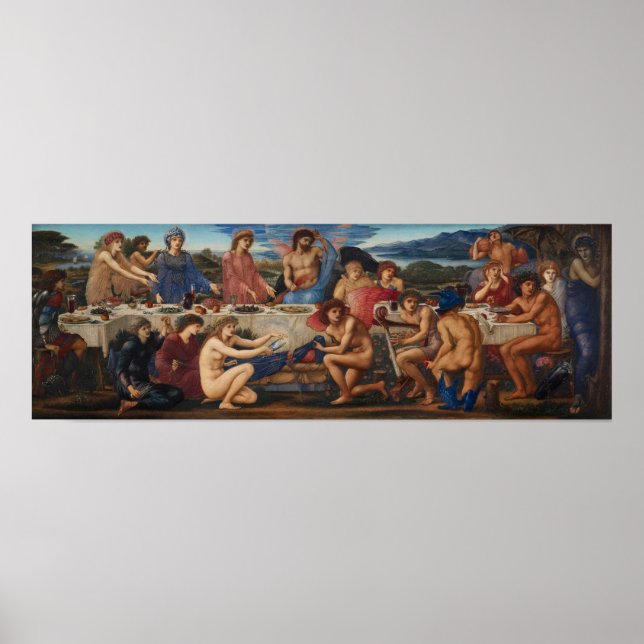 Burne-Jones - Peleus-festen Poster (Framsidan)