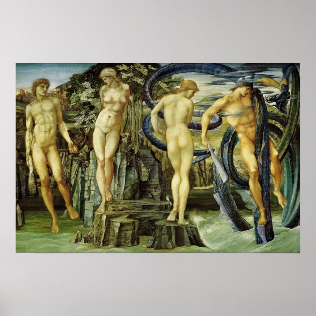 Burne-Jones - Perseus och Andromeda Poster (Framsidan)