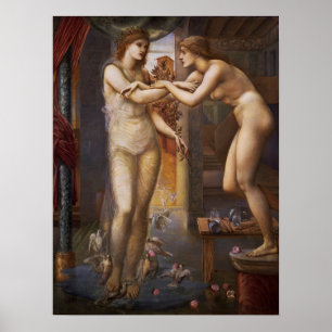 Burne-Jones - Pygmalion och Godhead Poster