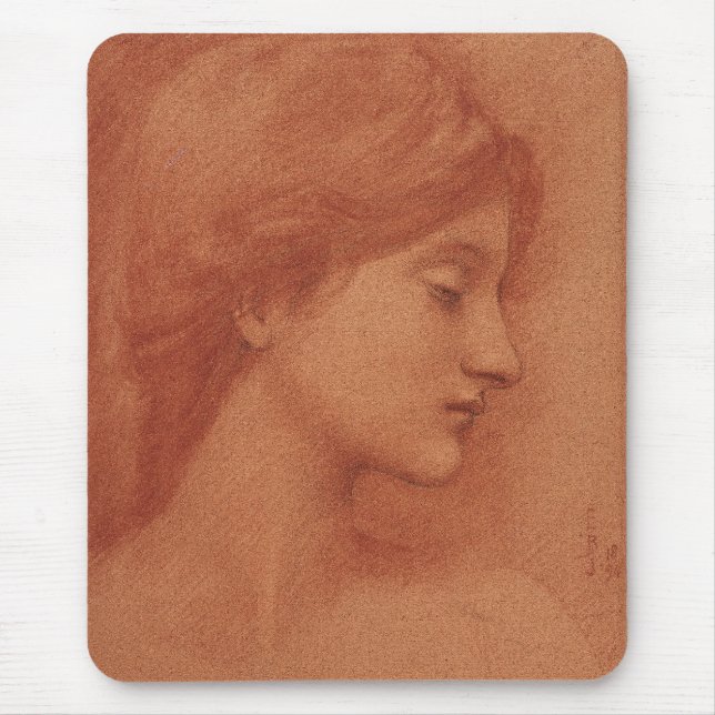 Burne-Jones Teckning CC0163 Mousepad Musmatta (Framsidan)
