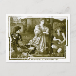 Burne-Jones The kärlek sång CC0791 Pre-Raphaelite Vykort