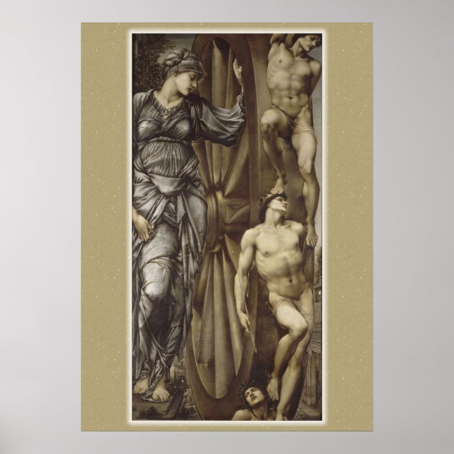 Burne-Jones Wheel of Fortune CC0183 Poster (Framsidan)