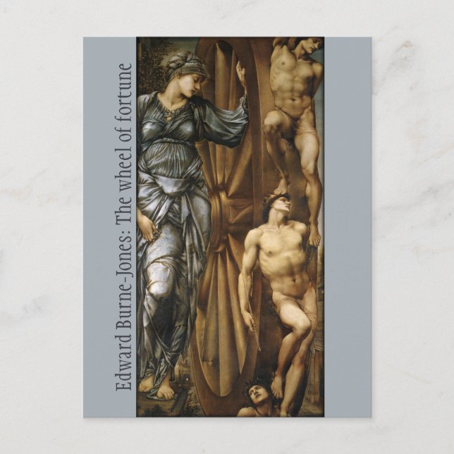 Burne-Jones Wheel of Fortune CC0424 vykort (Framsida)
