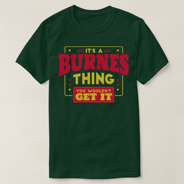 Burnes T Shirt (Design framsida)