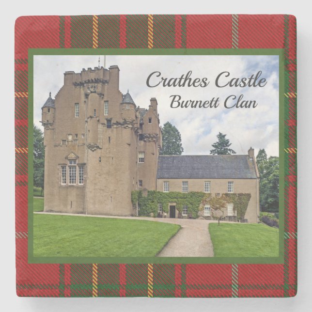 Burnett Klans Tartan Crathes Castle Stone Underläg Stenunderlägg (Framsidan)